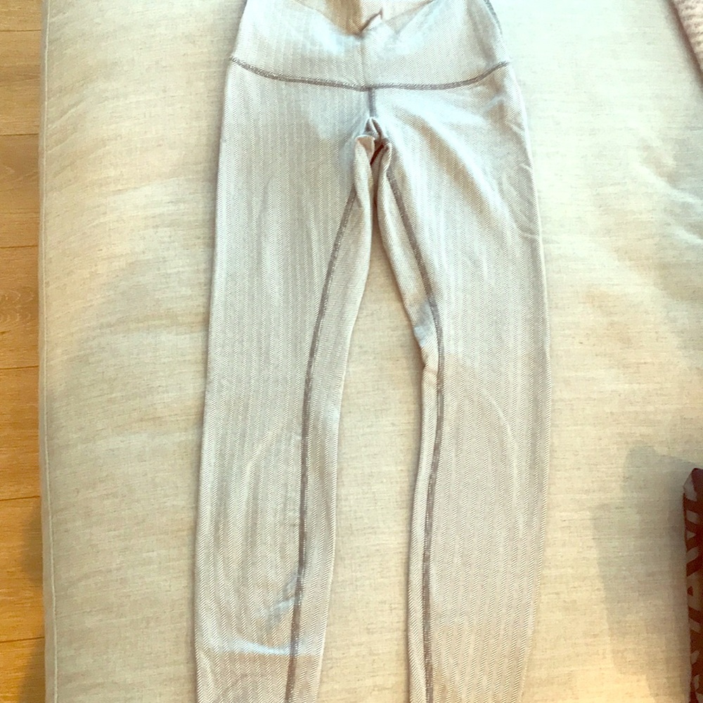 Lululemon light grey herringbone pants